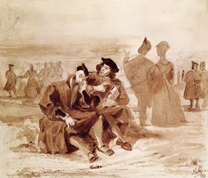 Faust och Wagner i samtal på landsbygden, från 